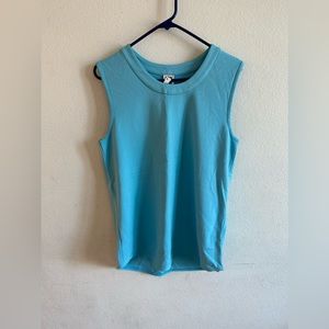Anne Klein turquoise tank top size M